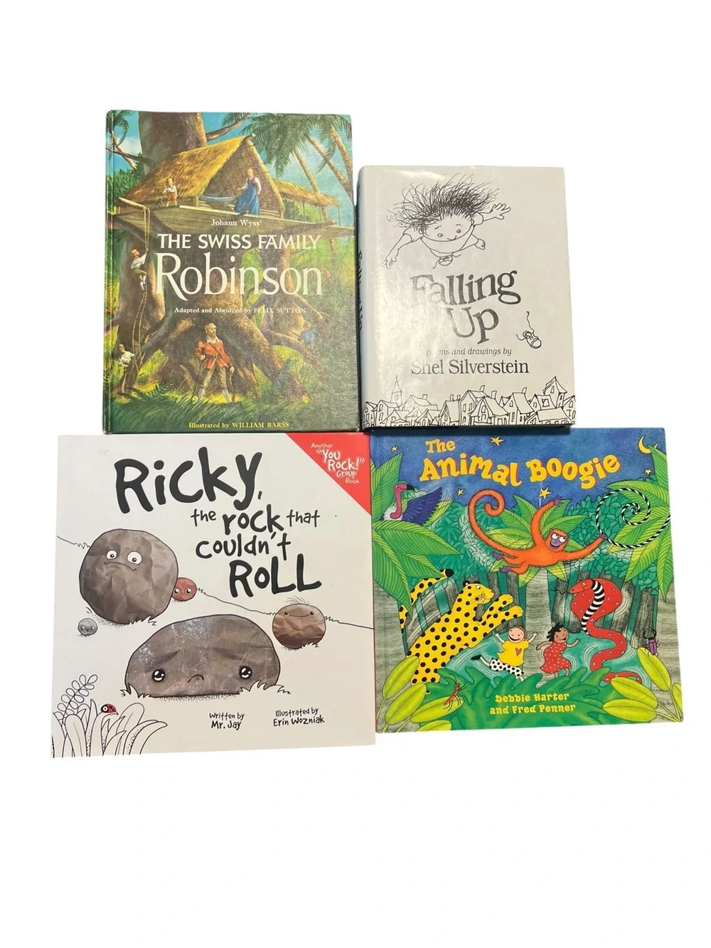 Set of 4 Classic Children's Picture Books - Colorful Covers